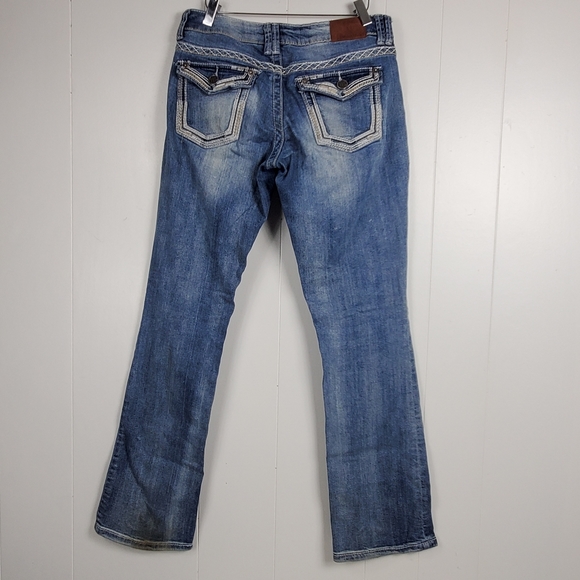 Maurices bootcut contrasting stitching jeans size 5 / 6 - Picture 14 of 15